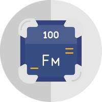 Fermium Flat Scale Icon vector