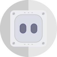 Socket Flat Scale Icon vector