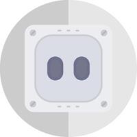 Socket Flat Scale Icon vector