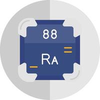 Radium Flat Scale Icon vector