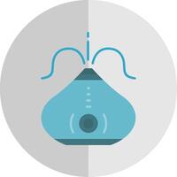 humidificador plano escala icono vector