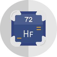 Hafnium Flat Scale Icon vector