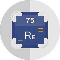 renio plano escala icono vector