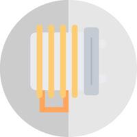 Heater Flat Scale Icon vector