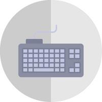 Keyboard Flat Scale Icon vector