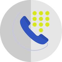 Dial Flat Scale Icon vector