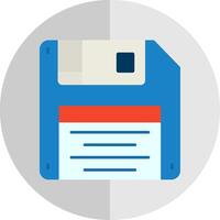 Floppy disk Flat Scale Icon vector