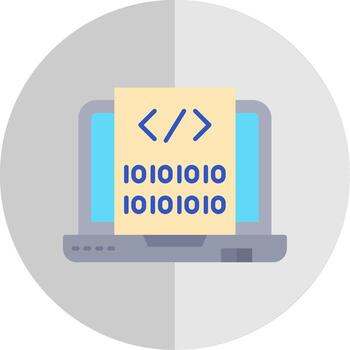 Code Flat Scale Icon vector