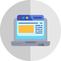 Browser Flat Scale Icon vector