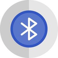 Bluetooth Flat Scale Icon vector