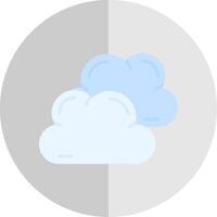 Overcast Flat Scale Icon vector