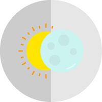 eclipse plano escala icono vector