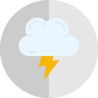 Lightning Flat Scale Icon vector
