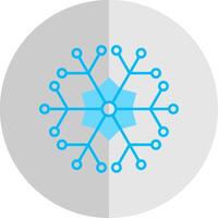 Snowflake Flat Scale Icon vector