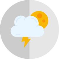 Forecast Flat Scale Icon vector