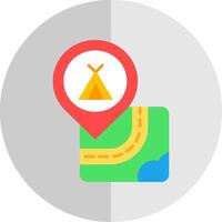Caming Flat Scale Icon vector