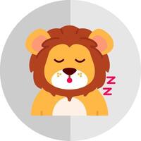 Sleep Flat Scale Icon vector