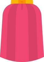 Long skirt Flat Scale Icon vector