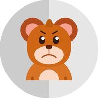 Angry Flat Scale Icon vector