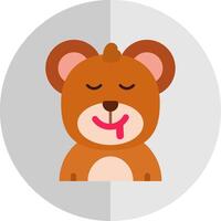 Drooling Flat Scale Icon vector
