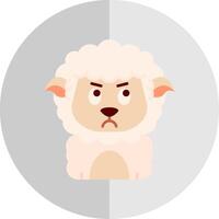 Angry Flat Scale Icon vector