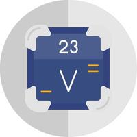 Vanadium Flat Scale Icon vector