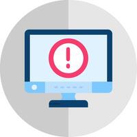 Error Flat Scale Icon vector