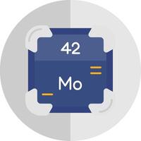 Molybdenum Flat Scale Icon vector