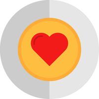 Heart Flat Scale Icon vector