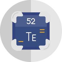 Tellurium Flat Scale Icon vector