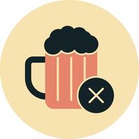 No Alcohol Vector Icon