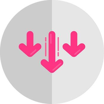 Decrease Flat Scale Icon vector