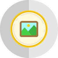 Image Flat Scale Icon vector