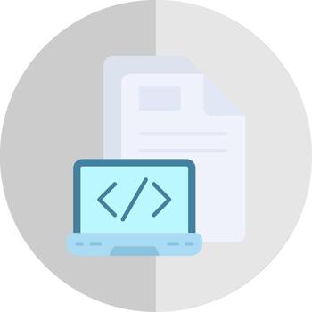 Coding Flat Scale Icon vector
