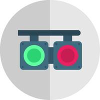 Crossing Flat Scale Icon vector