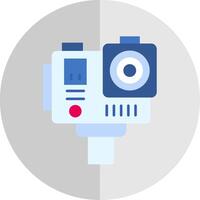 Action camera Flat Scale Icon vector