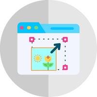 Resize Flat Scale Icon vector