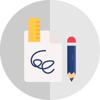 Draft Flat Scale Icon vector