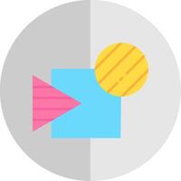 Intersect Flat Scale Icon vector
