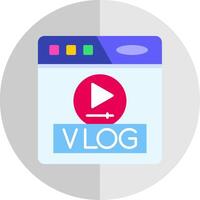 vlog plano escala icono vector