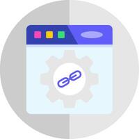 Backlink Flat Scale Icon vector