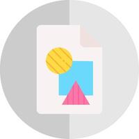 File Flat Scale Icon vector