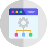 Setting Flat Scale Icon vector