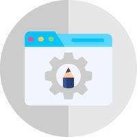 Settings Flat Scale Icon vector