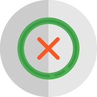 Delete 1 Flat Scale Icon vector