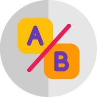 Compare ab Flat Scale Icon vector