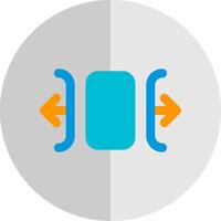 Carousel horizontal Flat Scale Icon vector
