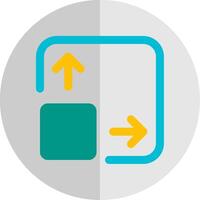 Expand Flat Scale Icon vector
