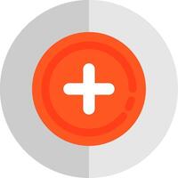Add circle Flat Scale Icon vector