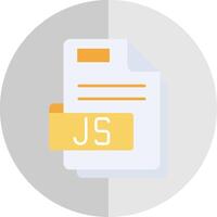 Js Flat Scale Icon vector